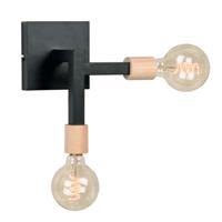 LABEL51 Wandlamp 'Loco', Metaal, kleur Zwart - thumbnail