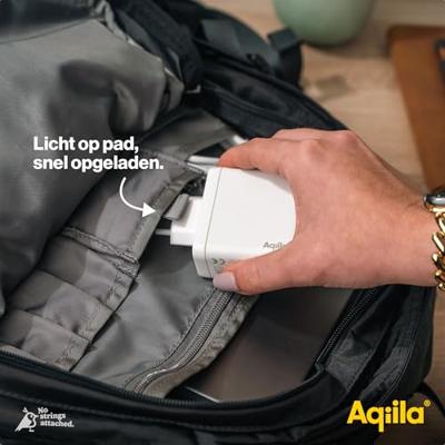 Aqiila W4 USB-oplader 120 W 1x USB-A, 2x USB-C USB PD, Quick Charge 3.0, QC 4+ Wit Binnen Aqiila W4 USB-oplader 120 W 1x USB-A, 2x USB-C USB PD, Quick Charge 3.0, QC 4+ Wit Binnen