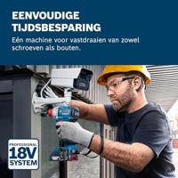 Bosch Blauw GDX 18V-285 Accu slagschroevendraaier/slagmoeraanzetter | Exclusief Accu&apos;s en Lader - 06019N2100 - thumbnail