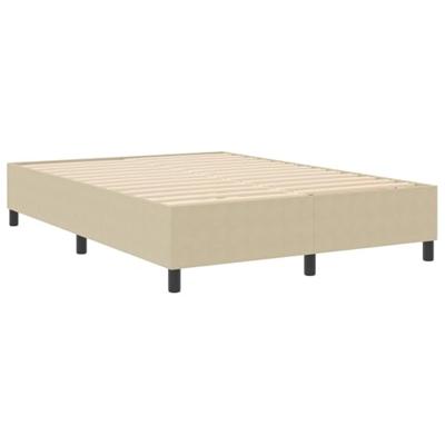 Boxspring bed Grijs groen 140 x 200 cm Katoenen stof