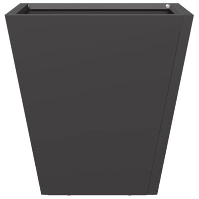 Plantenbakken 2 st 30x30x30 cm staal zwart Plantenbakken 2 st 30x30x30 cm staal zwart