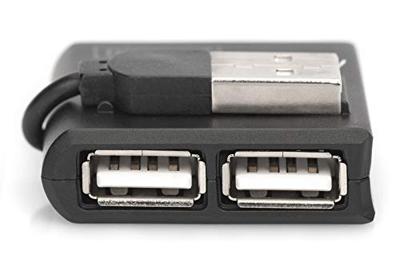 Digitus DA-70217 DA-70217 USB-hub 4 poorten USB-A USB 2.0 480 MBit/s Zwart Digitus DA-70217 DA-70217 USB-hub 4 poorten USB-A USB 2.0 480 MBit/s Zwart