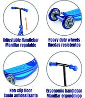 Scooter Moltó Blauw 48,36 x 90 cm - thumbnail