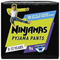 Pampers Ninjamas Pants Luierbroekjes Jongen Maat 8 8-12 Jaar 9 Stuks - thumbnail