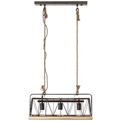 Brilliant Narcy 93587/71 Hanglamp LED E27 40 W RVS (geborsteld), Hout Brilliant Narcy 93587/71 Hanglamp LED E27 40 W RVS (geborsteld), Hout