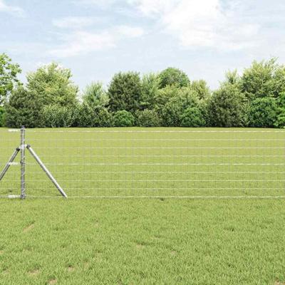 VidaXL Hek met paal zilver 0,8 x 10 m staal en pvc