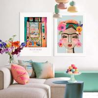 Reinders - Window Portrait - Schilderijen set 2x 70x50cm Wit - thumbnail