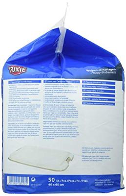 Zindelijkheidstraining-pads voor honden Trixie Puppy Nappy 40 x 60 cm 40 × 60 cm Wit 50 Stuks