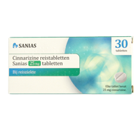 Sanias Cinnarizine 25mg 30 Tabletten - thumbnail