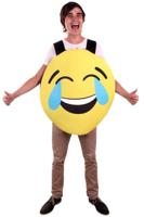 Emoticon smiley lachend kostuum - thumbnail