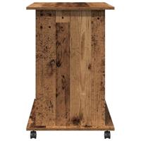 Computerbureau 80x50x75 cm bewerkt hout oud houtkleurig - thumbnail