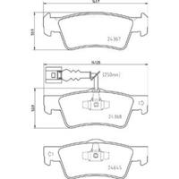 Remblokkenset, schijfrem P85163 - thumbnail