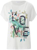 Shirt ronde hals en korte mouwen Van Gerry Weber wit - thumbnail