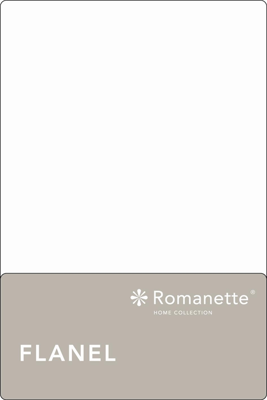Romanette Romanette flanel laken wit 240x260