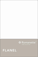 Romanette Romanette flanel laken wit 240x260 - thumbnail