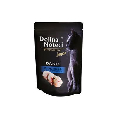 Dolina Noteci Premium Kabeljauw en sardine schotel - natvoer voor kittens - 85g