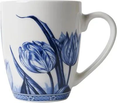 Heinen Delfts Blauw mok keramiek tulp 8.5x9.5cm delfts blauw