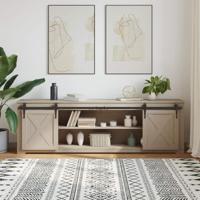 VidaXL Ophangset voor schuifdeur 200 cm koolstofstaal - thumbnail