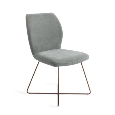 Jesper Home Ikata eetkamerstoel Breezy Blue cross rose