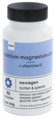 HEMA Calcium-magnesium-zink + Vitamine D - 90 Stuks