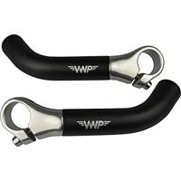 VWP bar-ends 08 gebogen aluminium zwart - thumbnail