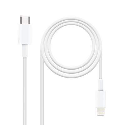 NANOCABLE 10.10.0600 Lightning op USB-C, wit, 50 cm