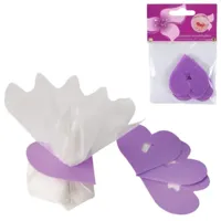 Sluitclips hartvorm paars 5 cm 12 stuks | 48 stuks - thumbnail