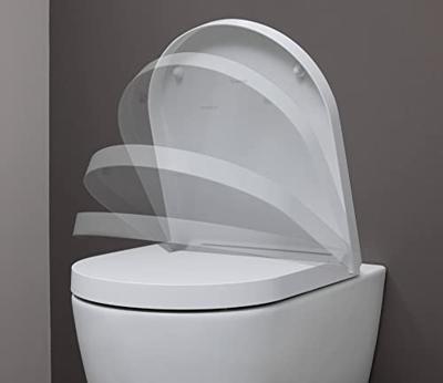 Duravit ME by Starck WC-zitting 43.8x37.4x5.1cm compact met softclose met quickrelease Kunststof wit Glanzend 0020190000 - thumbnail