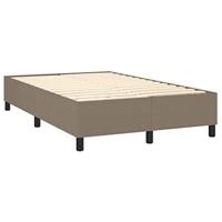 Boxspring met matras stof taupe 120x200 cm - thumbnail