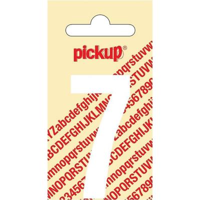 Plakcijfer Nobel Sticker witte cijfer 7 Pickup - Pickup