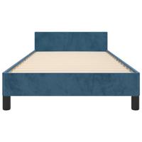 Bedframe zonder matras 80x200 cm fluweel donkerblauw - thumbnail