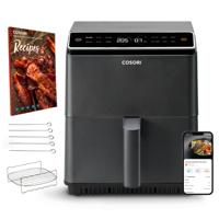 COSORI Olievrije Friteuse - Dual Blaze Chef Edition - 6,4L Capaciteit - 12 Programma's - 5 Spiesjes en 1 Grill - 1700W - Zwart - thumbnail