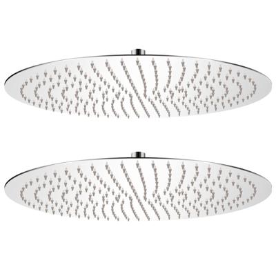 VidaXL Regendouchekop 2 st rond 50 cm roestvrij staal VidaXL Regendouchekop 2 st rond 50 cm roestvrij staal
