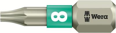 Wera 3867/1 TS TORX® Bits, RVS, TX 8 x 25 mm - 1 stuk(s) - 05071030001 Wera 3867/1 TS TORX® Bits, RVS, TX 8 x 25 mm - 1 stuk(s) - 05071030001
