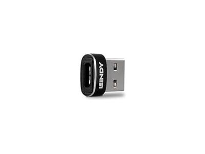 Lindy 41884 USB A USB C Zwart, Metallic kabeladapter/verloopstukje