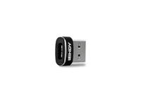 Lindy 41884 USB A USB C Zwart, Metallic kabeladapter/verloopstukje - thumbnail
