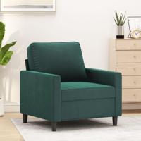 Fauteuil 60 cm fluweel donkergroen - thumbnail