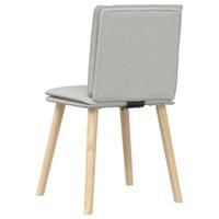 Eetkamerstoelen 2 st stof wolk grijs - thumbnail