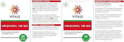 Vitals Ubiquinol 100mg Softgels