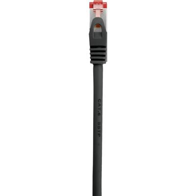 Renkforce RF-4979742 RJ45 Netwerkkabel, patchkabel CAT 6 S/FTP 3.00 m Zwart Snagless, Vergulde steekcontacten, Vlambestendig 1 stuk(s)