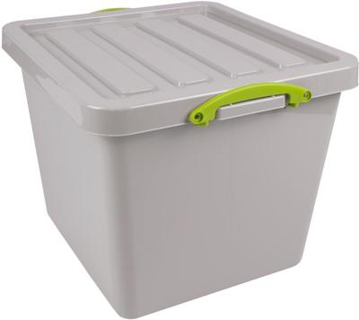 Really Useful Box Recycled opbergdoos 60 l, nestbaar, grijs Really Useful Box Recycled opbergdoos 60 l, nestbaar, grijs