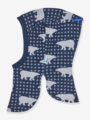 Muts cagoule kind LUOLA NORDIK FINKID van wol marineblauw