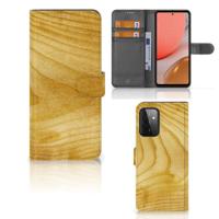 Samsung Galaxy A72 | Book Style Case | Licht Hout - thumbnail