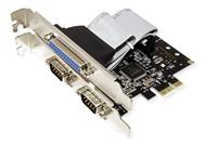 VALUE PCI-Express-Kaart, Serieel RS232, D-Sub 9, 2 Poorts, Parallel EPP/ECP2S, 1 Poort - thumbnail