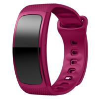 Siliconen polsband horloge band voor Samsung Gear Fit2 SM-R360 polsband grootte: 126-175mm (paars) - thumbnail