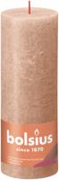 Bolsius shine rustiekkaars 190/68 creamy caramel - thumbnail