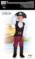 Boland kinderkostuum piraat tom, 4-6 jaar - thumbnail