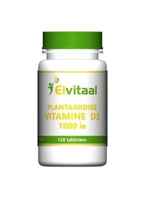 Elvitum Vitamine D3 1000 IE Plantaardig Tabletten