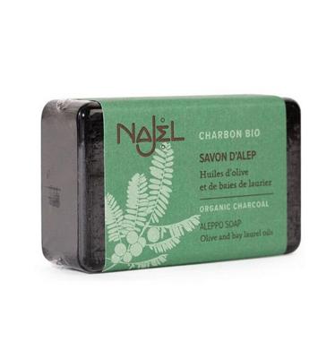Najel Aleppo Aleppo olijfzeep met charcoal 100 Gram