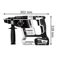 Bosch Professional GBH 18V-26 Accu combihamer SDS-Plus 2,6J 18V Basic Body in L-Boxx - 0611909001 - thumbnail